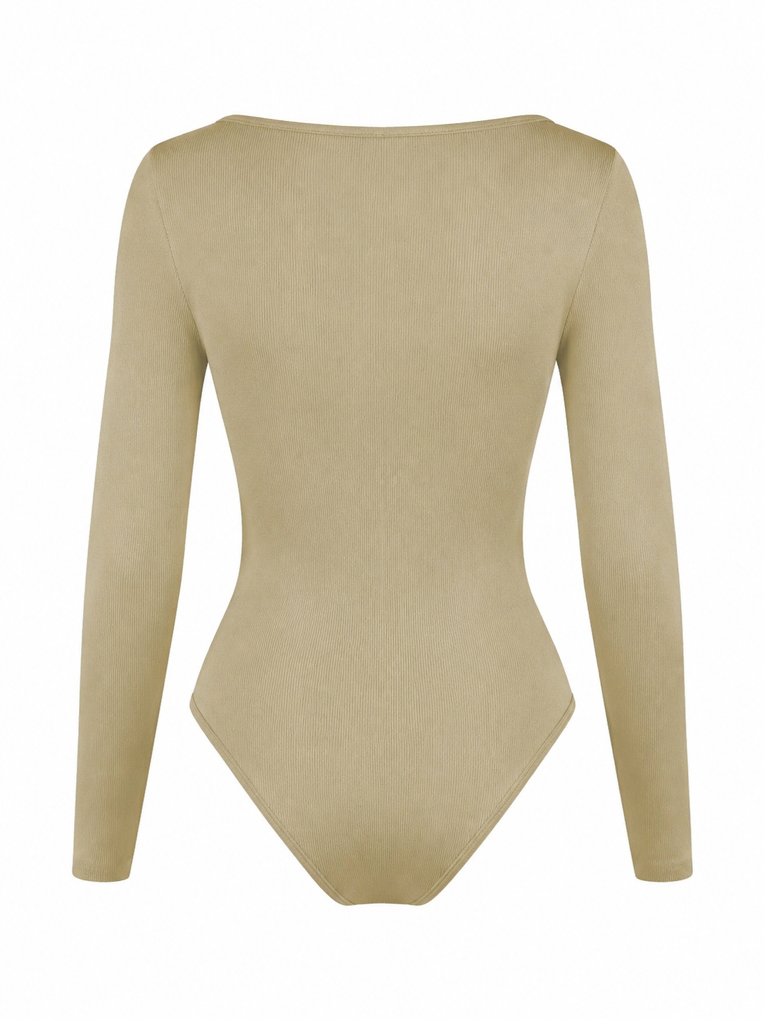 Tuta a Costine Maniche Lunghe con Girocollo | Basic Slim