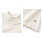 Sleeveless Knit Top with High Neck | Casual Style