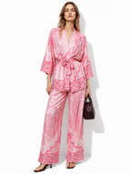 Kimono and Palazzo Pants Set