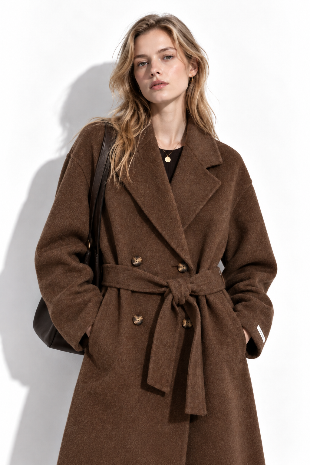 Cappotto Lungo con Doppio Bottone e Cintura | Stile Elegante
