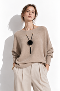 Maglia a Maniche Ampia con Collana Inclusa | Stile Casual