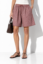 Bermuda a Quadri con Elastico | Look Estivo Casual