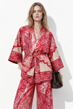 Kimono and Palazzo Pants Set