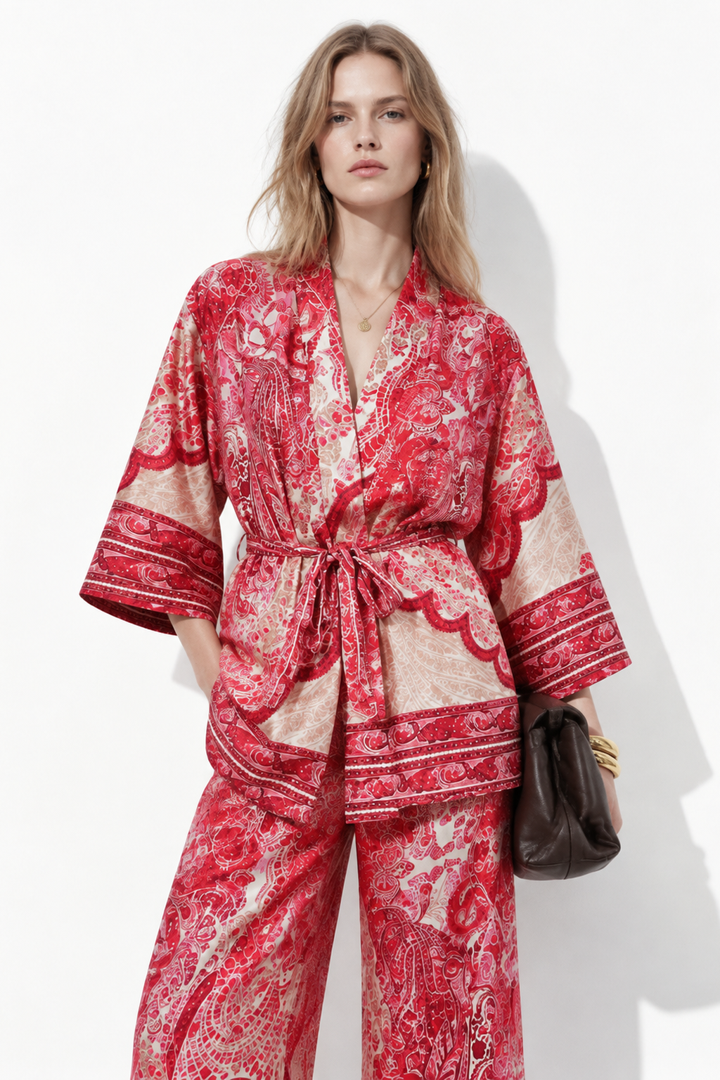 Completo Kimono e Pantaloni Palazzo