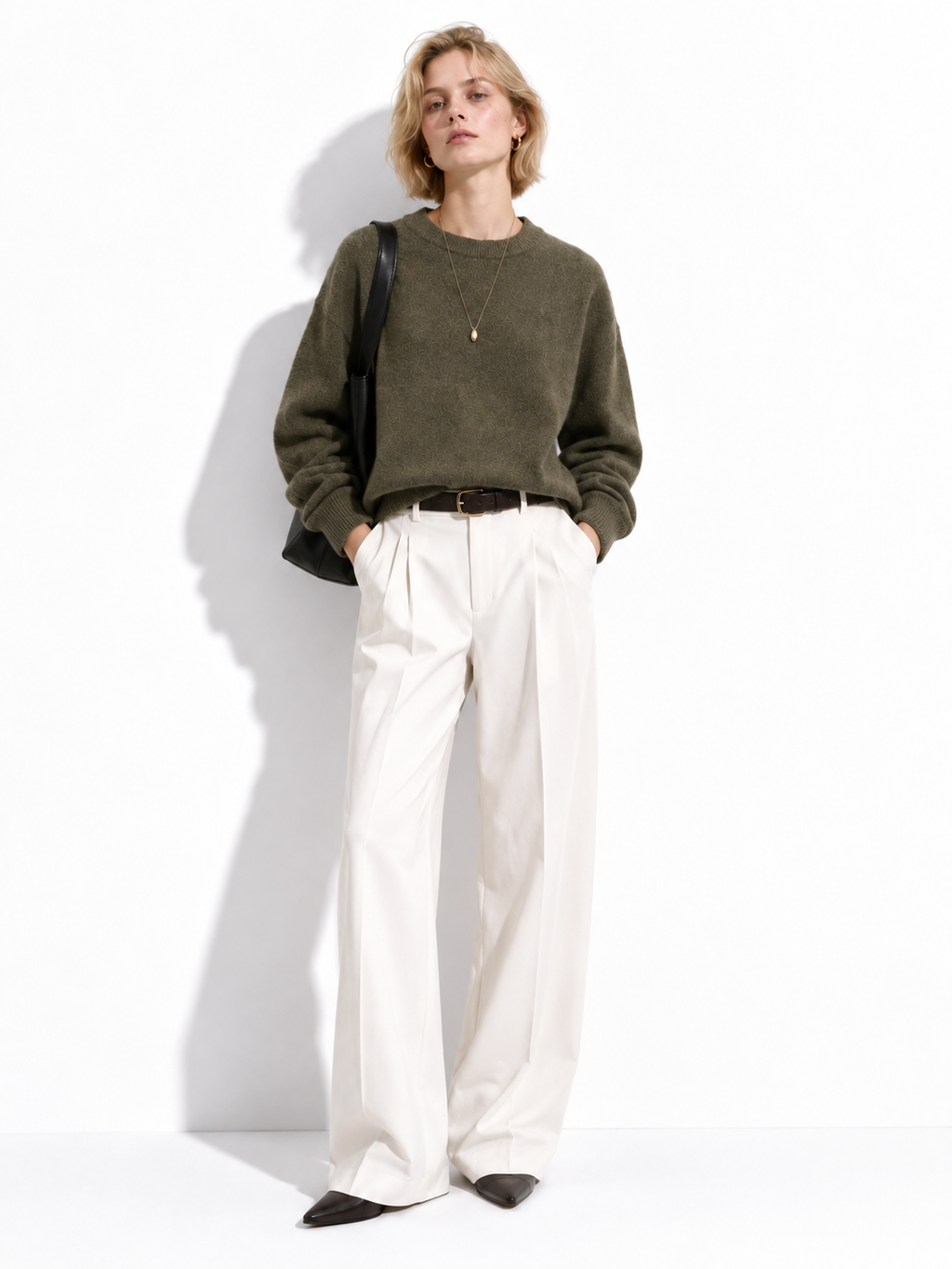 Maglia Loose a Maniche Lunghe con Girocollo | Stile Casual