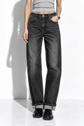 Jeans a Vita Alta con Gamba Dritta | Stile Casual