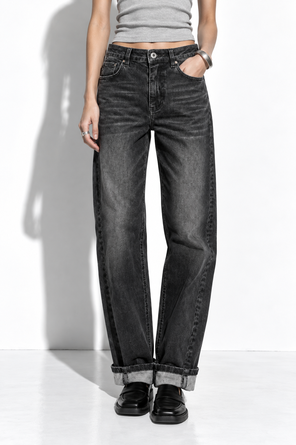 Jeans a Vita Alta con Gamba Dritta | Stile Casual