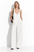 Wide-Leg Jumpsuit with Shoulder Buckle | Chic Summer Look
