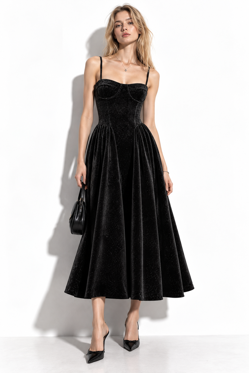 Abito Midi con Corpetto a Corsetto | Stile Elegante