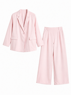 Structured Blazer and Oversized Trousers Set