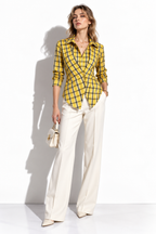 Camicia a Quadri con Arricciatura in Vita | Stile Casual