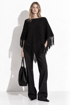 Maglia a Mantella con Frange | Stile Casual