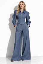 Completo in Denim con Giacca e Pantaloni | Stile Moderno