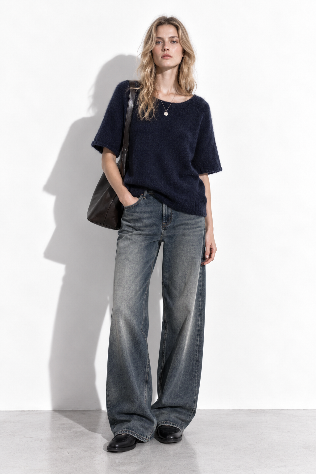 Maglia a Maniche Corte con Girocollo | Stile Casual