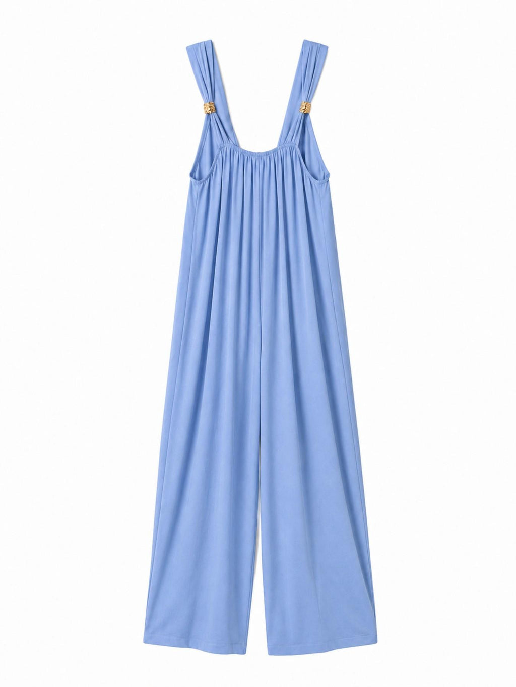 Wide-Leg Jumpsuit with Shoulder Buckle | Chic Summer Look