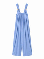 Wide-Leg Jumpsuit with Shoulder Buckle | Chic Summer Look