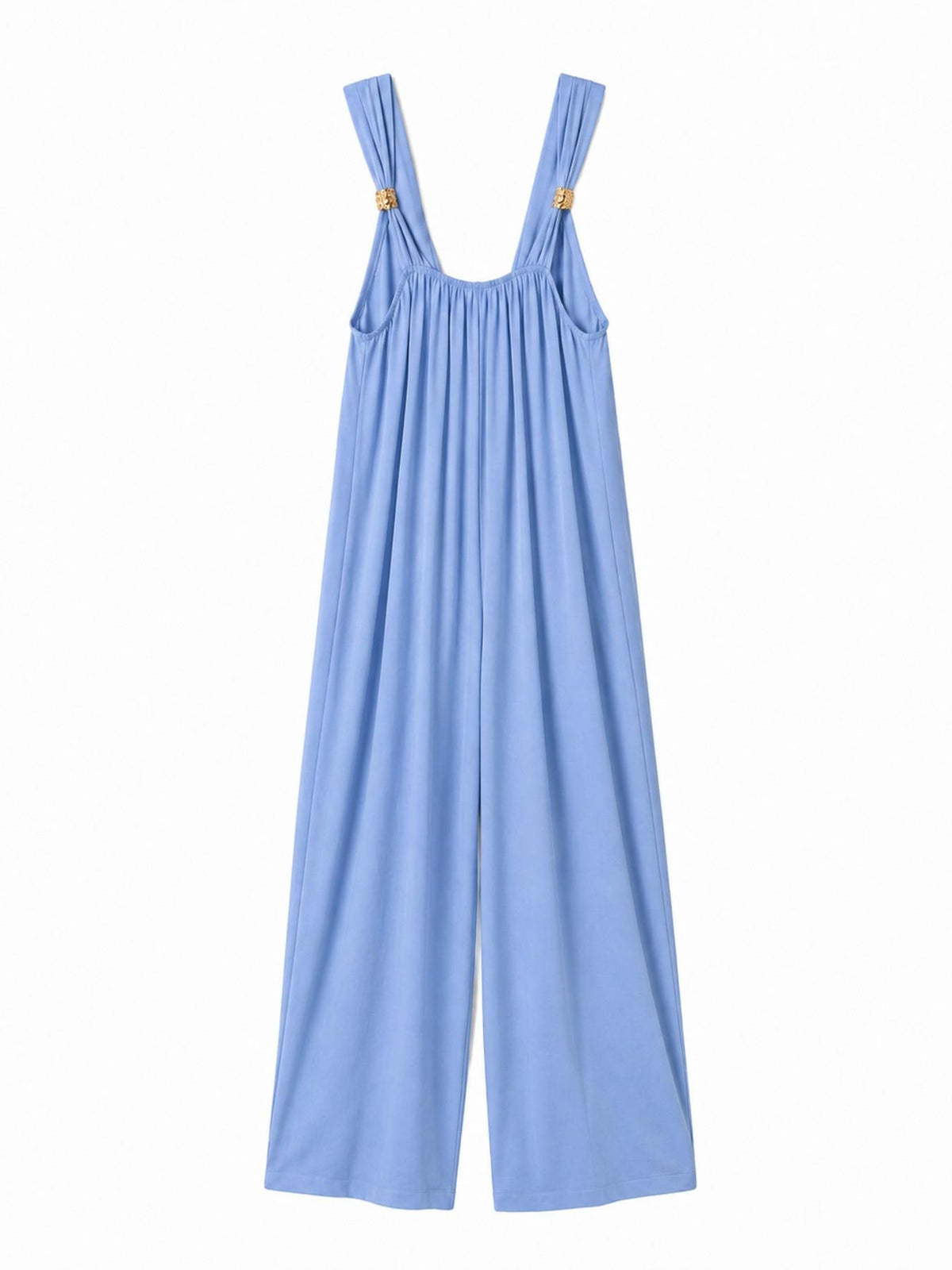 Wide-Leg Jumpsuit with Shoulder Buckle | Chic Summer Look