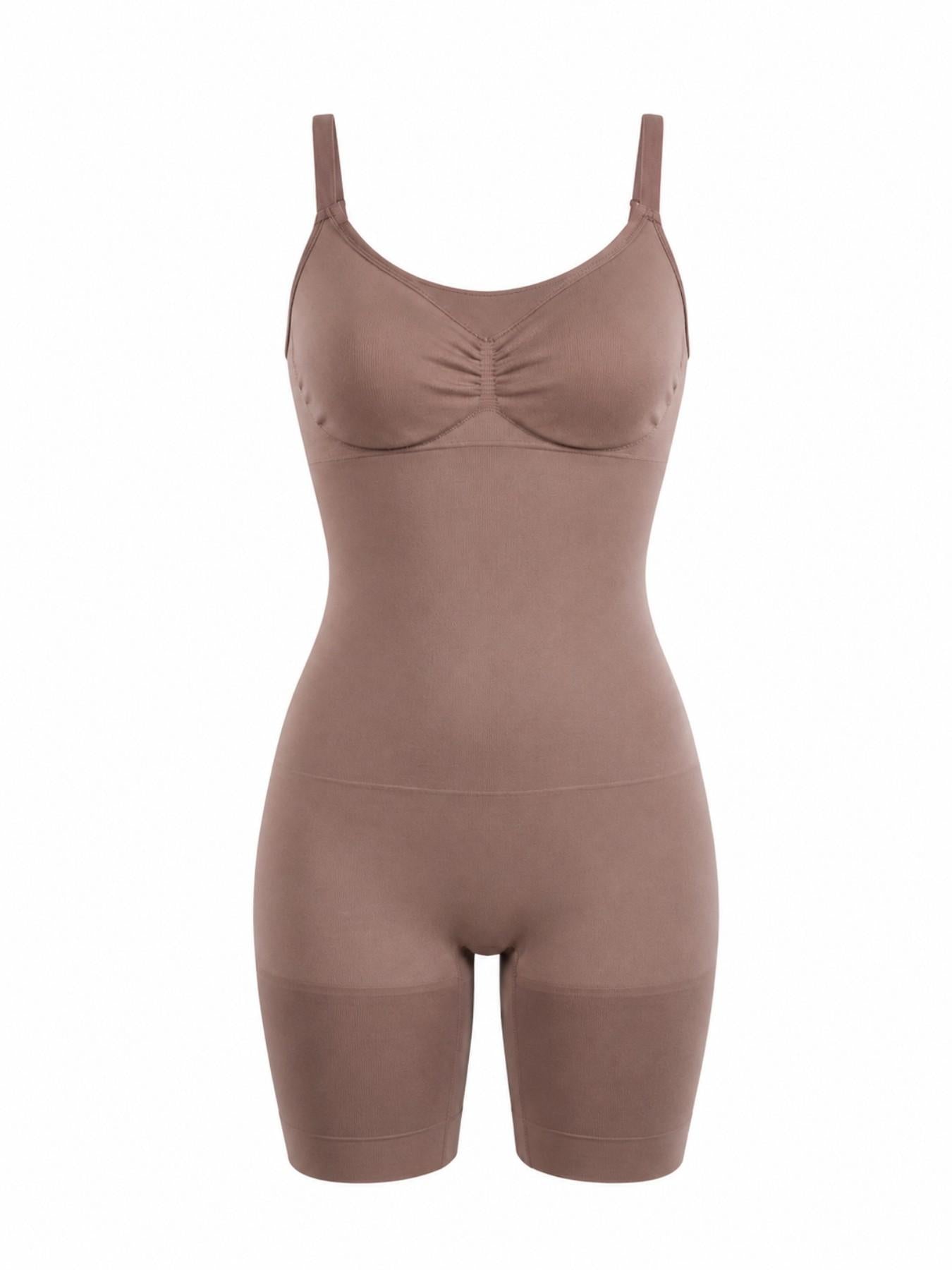 UC Women's Seamless Shapewear Bodysuit, Adjustable Straps Waist Cincher Butt Lifter Shorts, Comfortable Bodycon Underwear