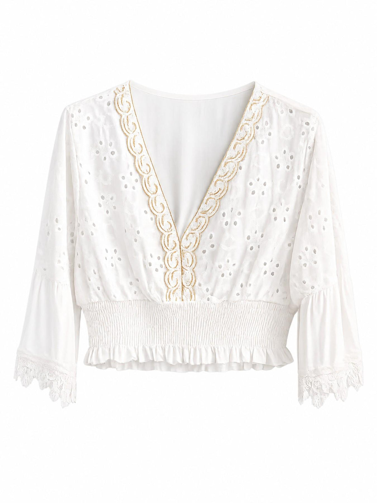 Blusa Broderie Anglaise | Look Boho Estivo