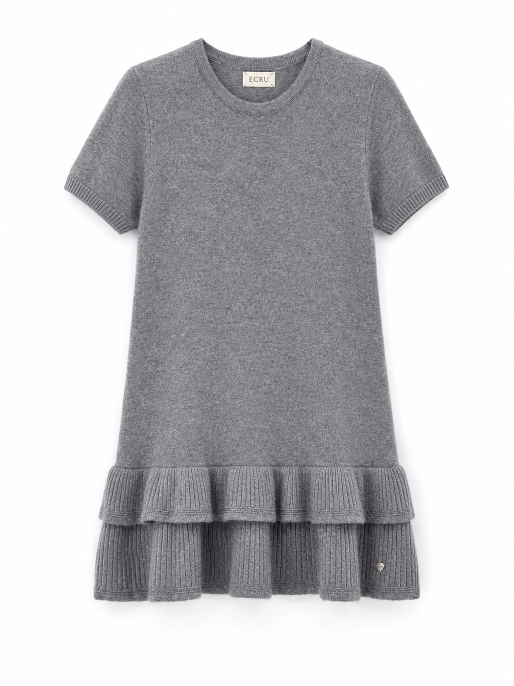 Abito a Maglia con Orlo a Balze | Stile Casual