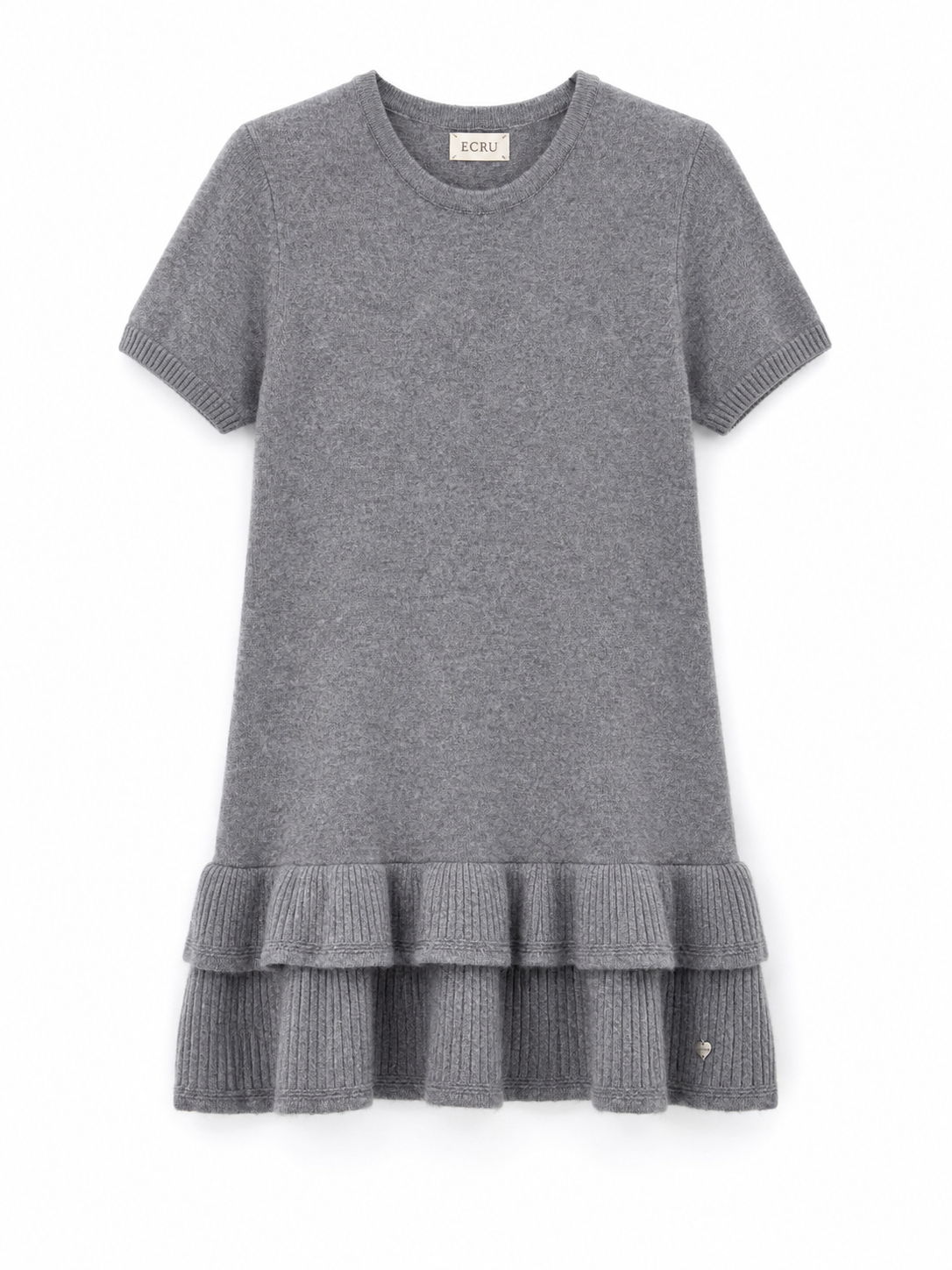 Abito a Maglia con Orlo a Balze | Stile Casual
