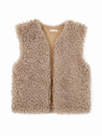 Gilet in Pelliccia Teddy Senza Maniche | Stile Invernale