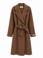 Cappotto Lungo con Doppio Bottone e Cintura | Stile Elegante