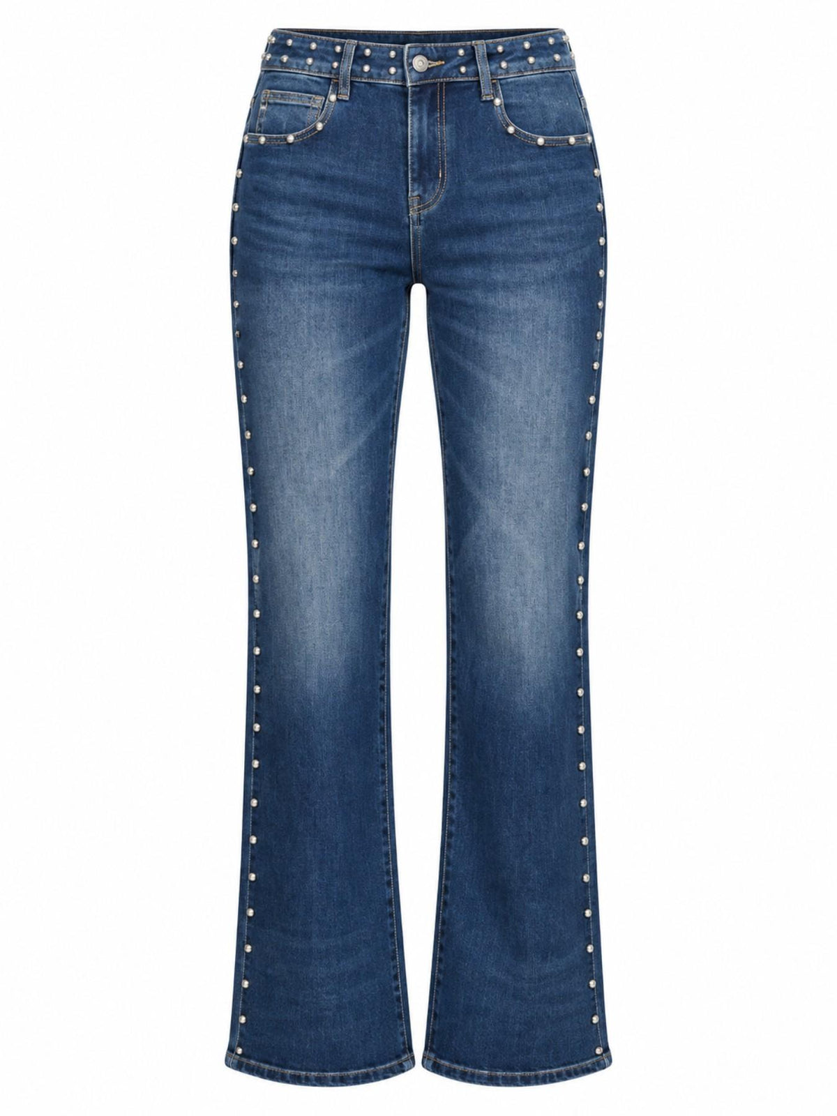 Jeans a Vita Alta con Gamba Dritta | Stile Casual