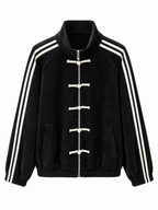 Giacca Sportiva con Colletto Alto e Nodi | Stile Street