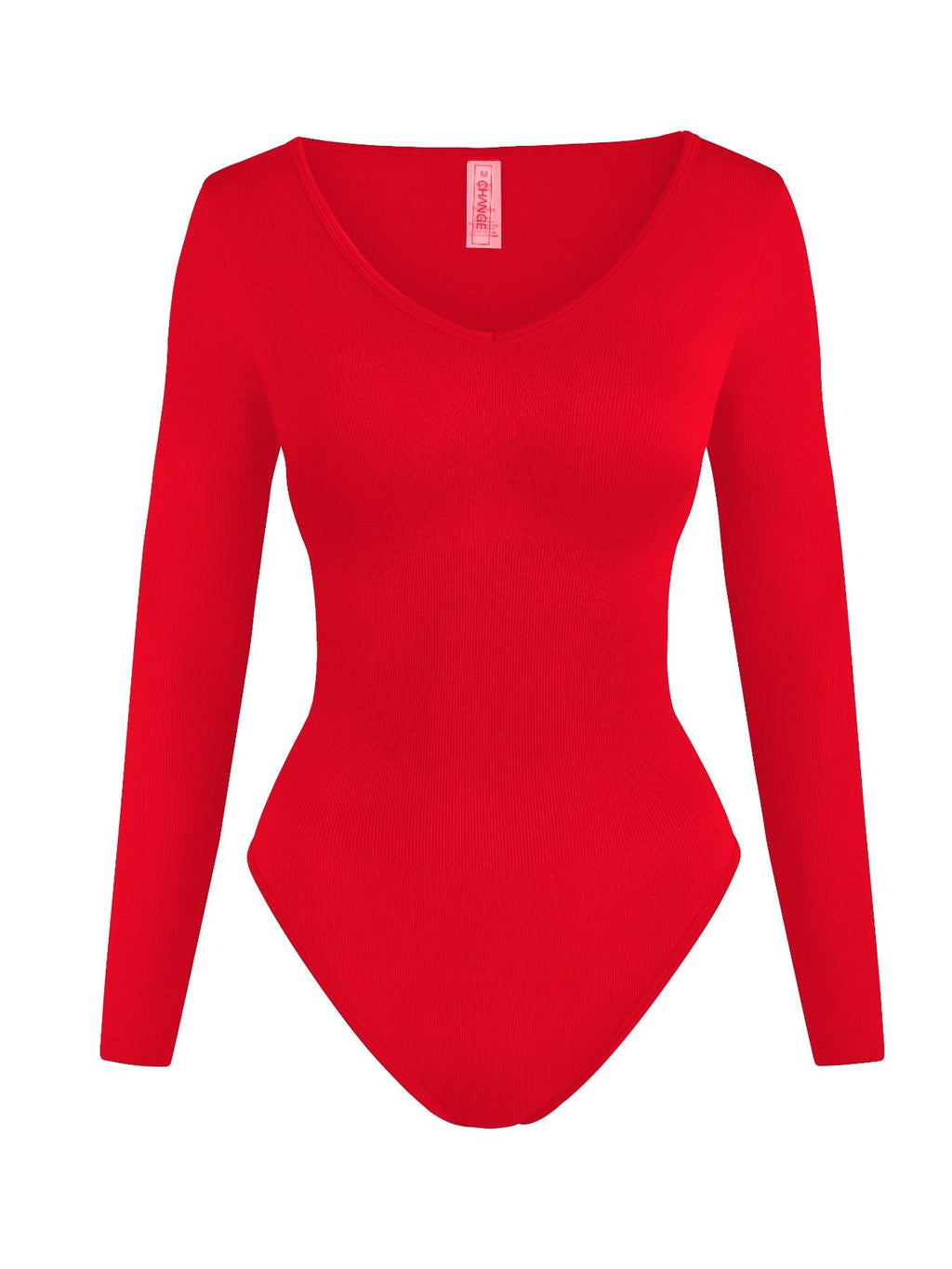 UC Women's Ribbed Long Sleeve Romper, Round Neck Slim Fit Stretch Top, Versatile Basic Comfortable Slimming Innerwear