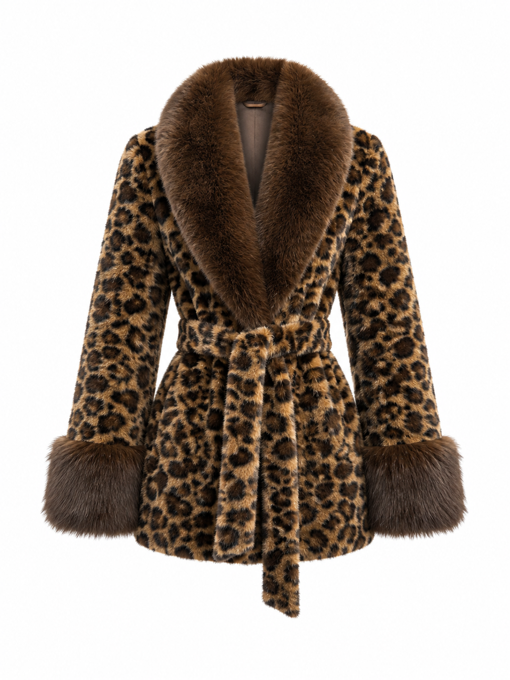 Cappotto Teddy in Pelliccia Sintetica con Cintura | Eleganza Invernale