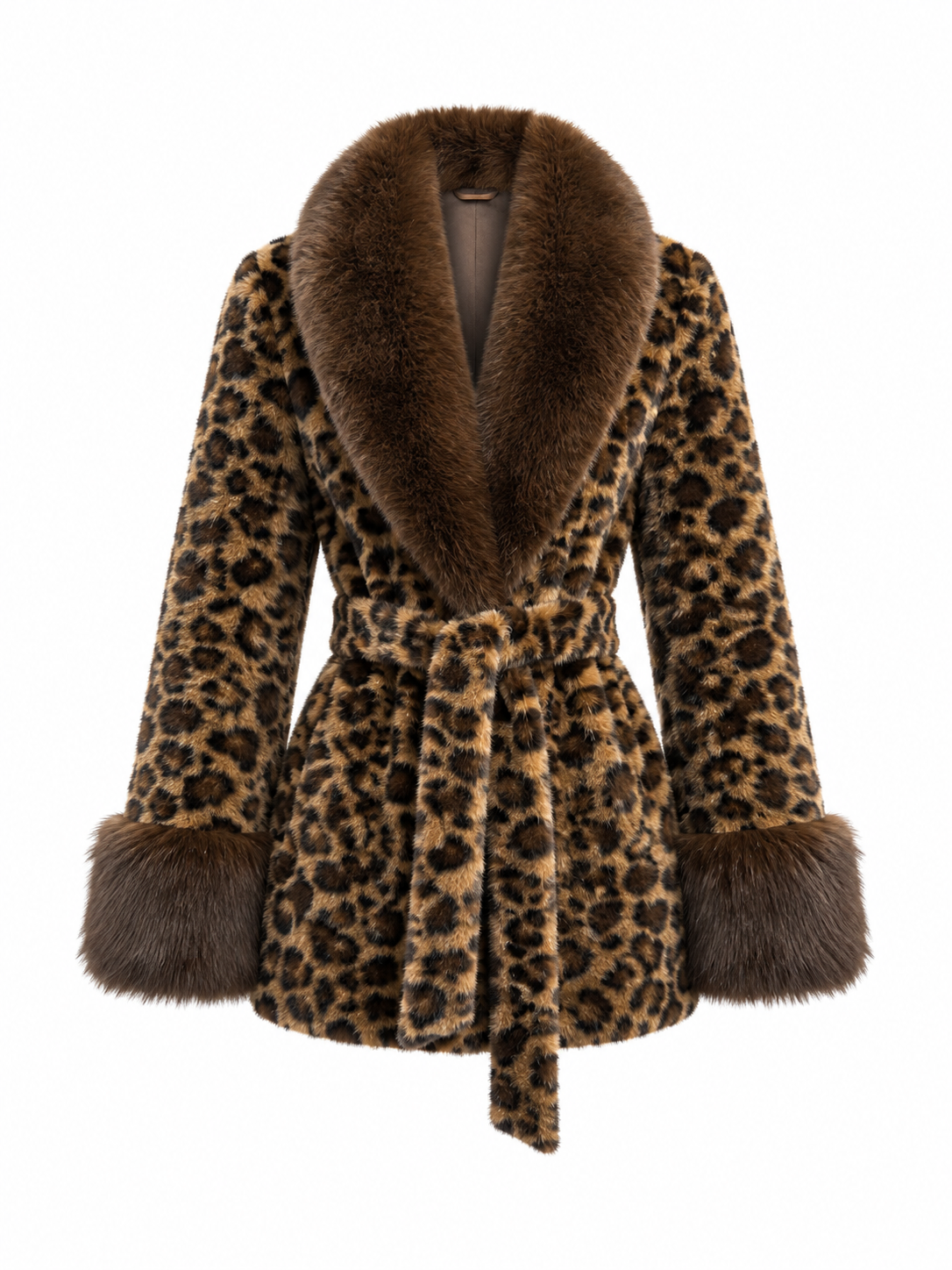 Cappotto Teddy in Pelliccia Sintetica con Cintura | Eleganza Invernale
