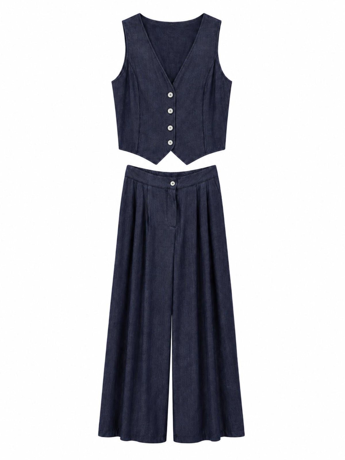 Completo Lino con Gilet e Pantaloni | Resort Chic