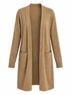 Cardigan Lungo a Maglia con Tasche | Stile Casual