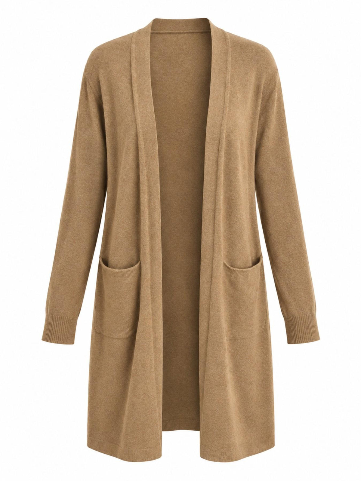 Cardigan Lungo a Maglia con Tasche | Stile Casual