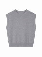 Maglia Loose Senza Maniche con Girocollo | Stile Casual