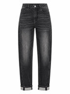 Jeans a Vita Alta con Gamba Dritta | Stile Casual