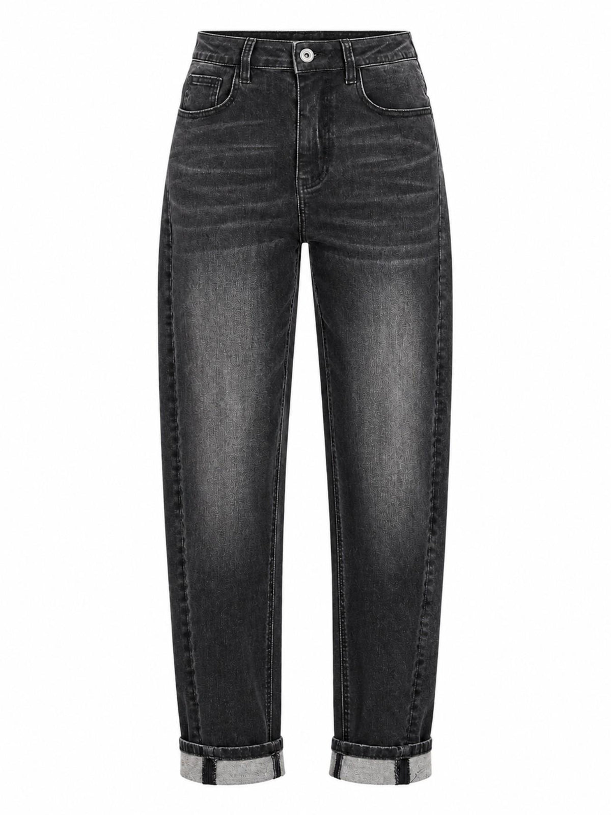 Jeans a Vita Alta con Gamba Dritta | Stile Casual
