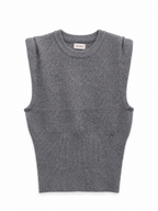 Top a Maglia Senza Maniche con Girocollo | Stile Casual