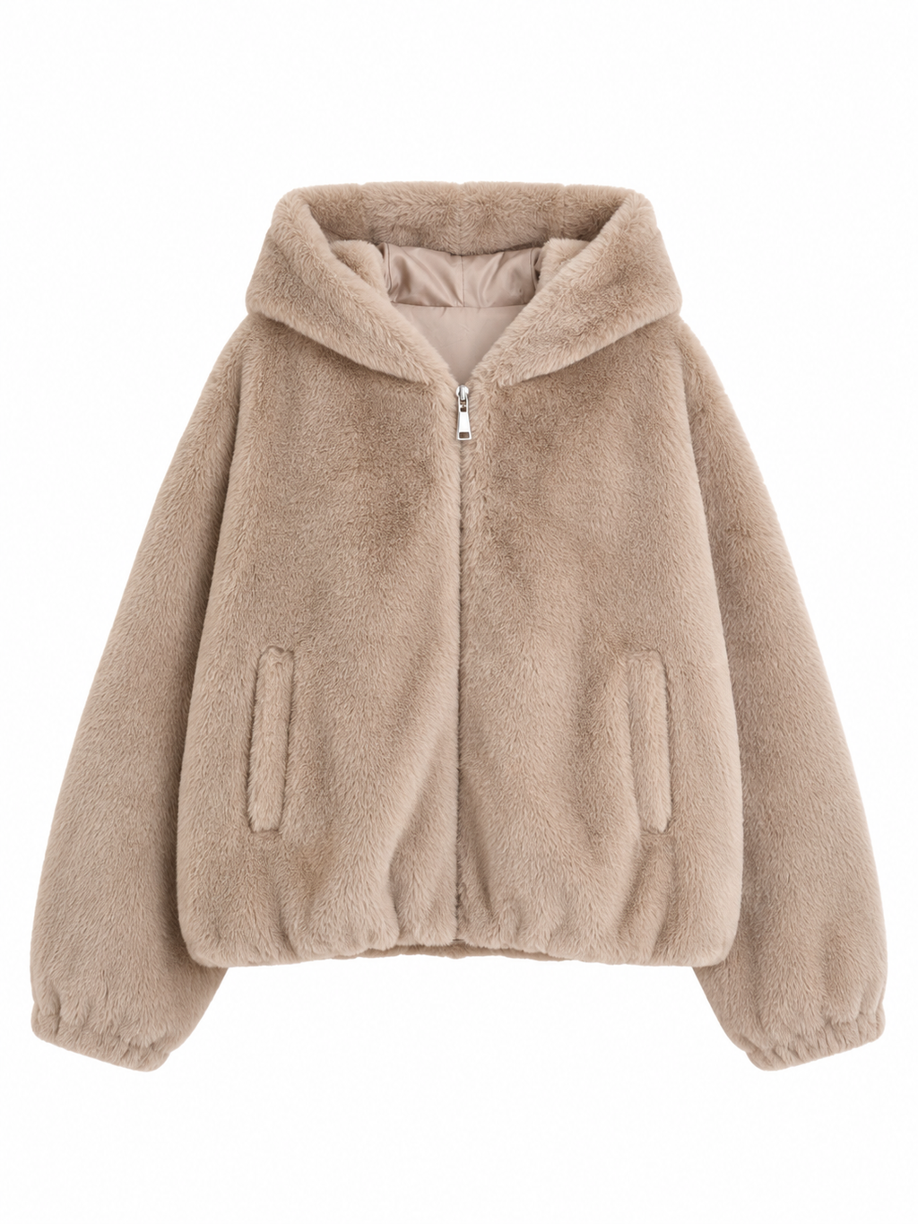 Hooded Faux Fur Jacket | Winter Style

