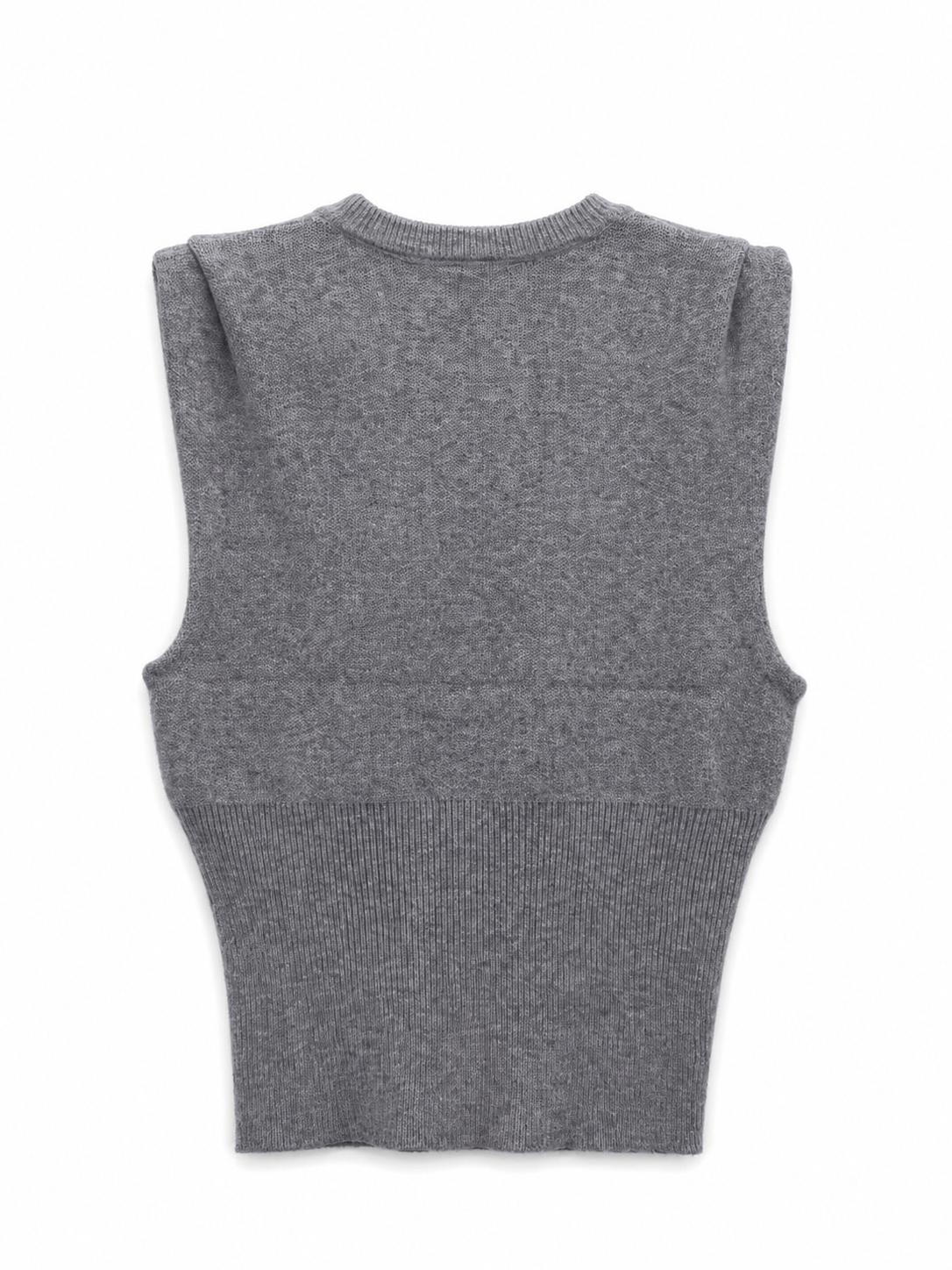 Top a Maglia Senza Maniche con Girocollo | Stile Casual