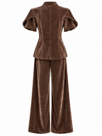 Completo in Velluto con Giacca e Pantaloni | Stile Vintage