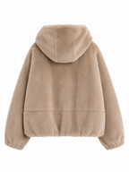 Hooded Faux Fur Jacket | Winter Style

