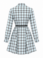 Abito Camicia a Quadri con Cintura | Stile Casual