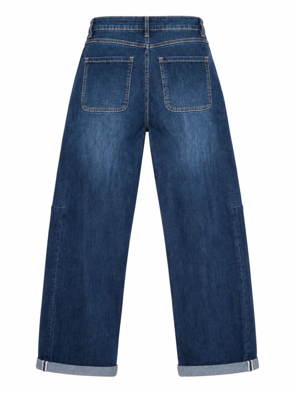 Jeans a Vita Alta con Gamba Larga | Stile Casual