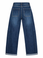 Jeans a Vita Alta con Gamba Larga | Stile Casual