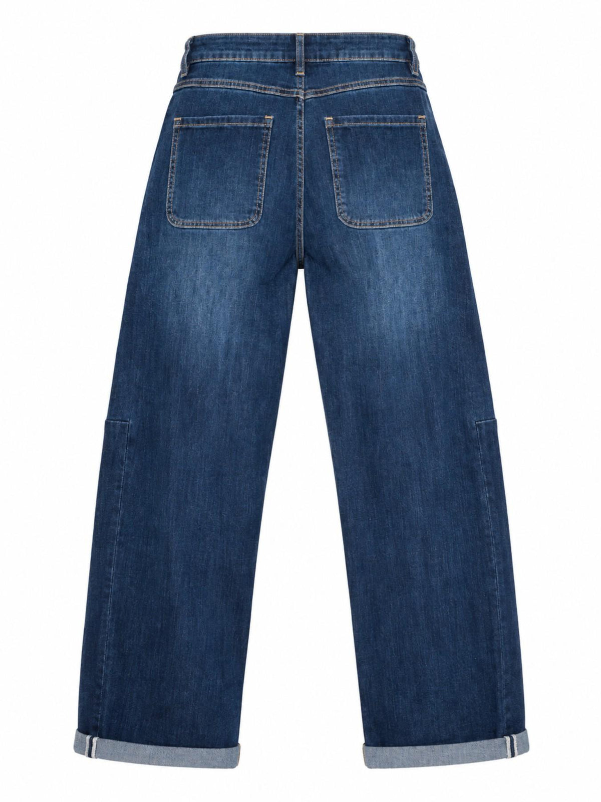 Jeans a Vita Alta con Gamba Larga | Stile Casual