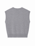 Maglia Loose Senza Maniche con Girocollo | Stile Casual