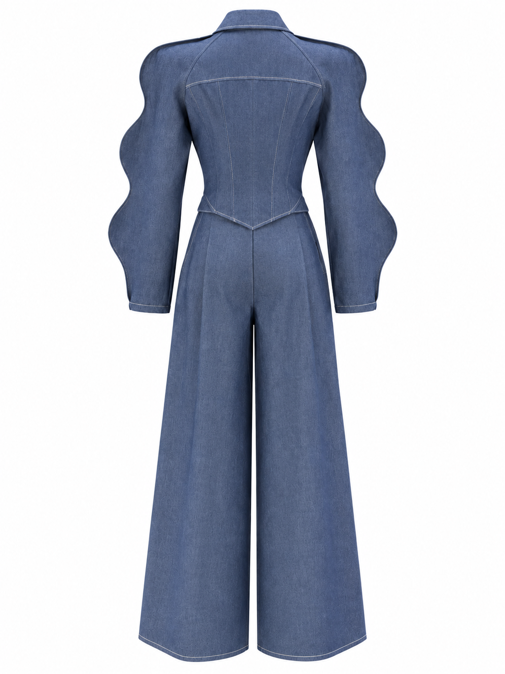 Completo in Denim con Giacca e Pantaloni | Stile Moderno