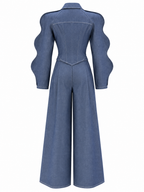 Completo in Denim con Giacca e Pantaloni | Stile Moderno